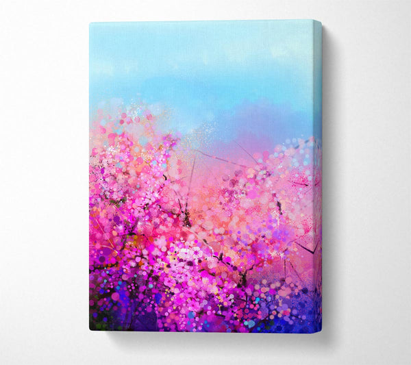 Picture of Pink Petal Madness Canvas Print Wall Art