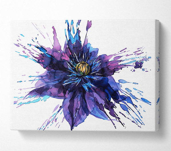 Picture of Water Lily Splash Canvas Print Wall Art