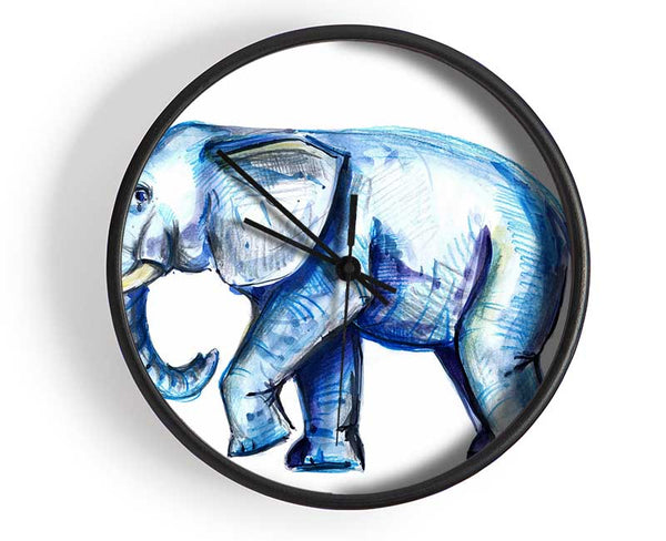 Wondering Elephant Clock - Wallart-Direct UK