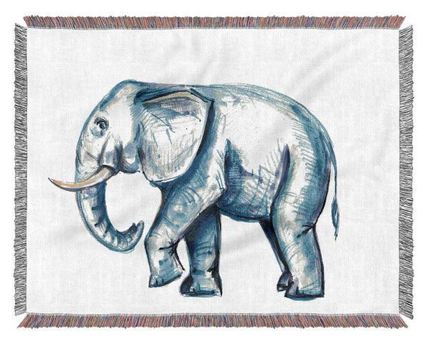 Wondering Elephant Woven Blanket