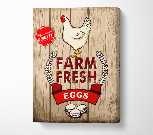 Picture of Farm Fresh Eggs Canvas Print Wall Art