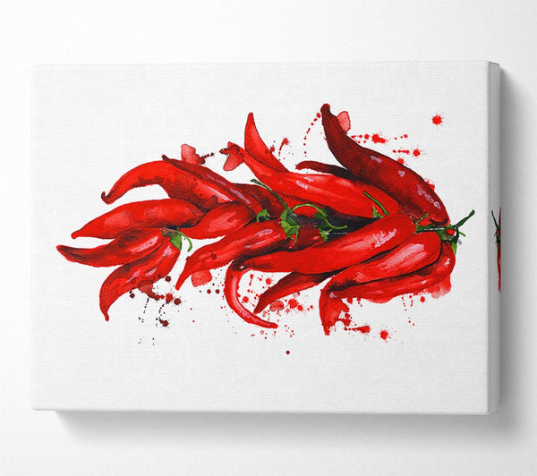 Picture of Bunch Of Chilis Canvas Print Wall Art