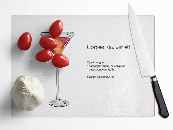 Corpse Reviver Cocktail Glass Chopping Board