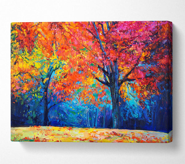 Picture of Magical Autumn Forest Canvas Print Wall Art