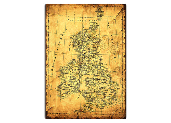 Vintage UK Map