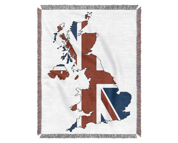 United Kingdom Flag 3 Woven Blanket