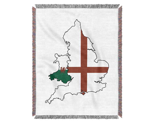 Wales And England Woven Blanket