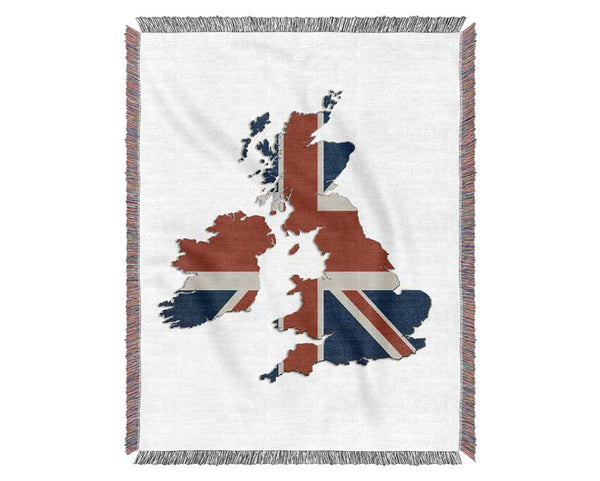 United Kingdom Flag 2 Woven Blanket