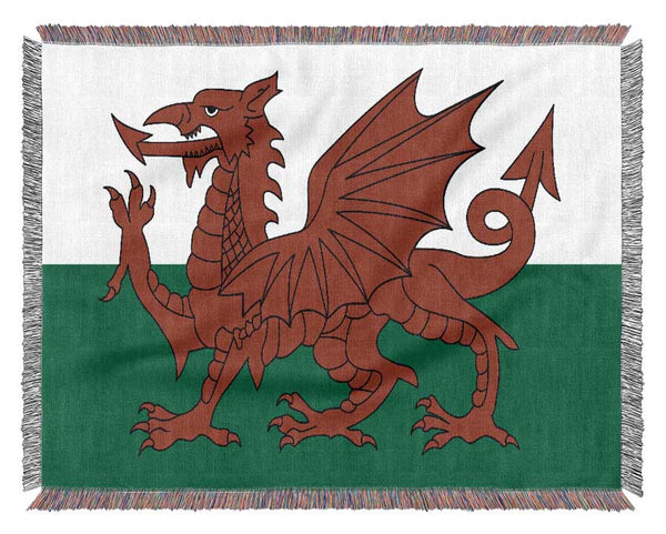 Welsh Dragon 1 Woven Blanket