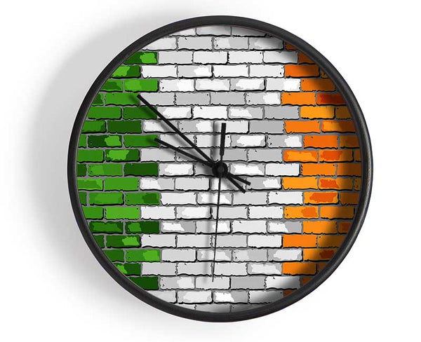 Irish Flag 2 Clock - Wallart-Direct UK