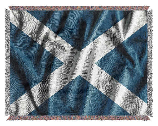 Scottish Flag 2 Woven Blanket