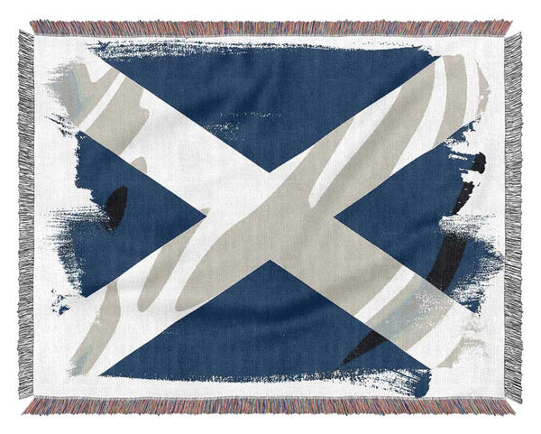 Scottish Flag 1 Woven Blanket