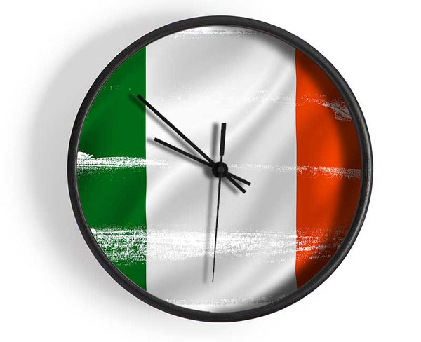 Irish Flag 1 Clock - Wallart-Direct UK