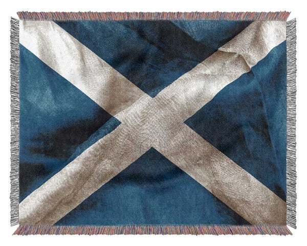 Scottish Flag 3 Woven Blanket