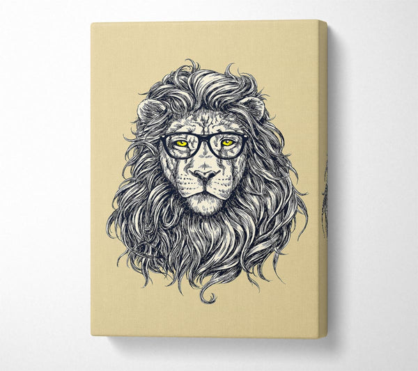 Picture of Smart Lion Canvas Print Wall Art