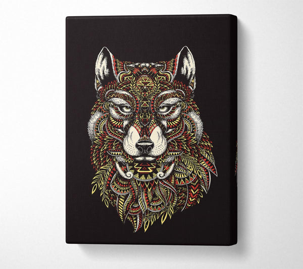 Picture of Indian Wolf Canvas Print Wall Art