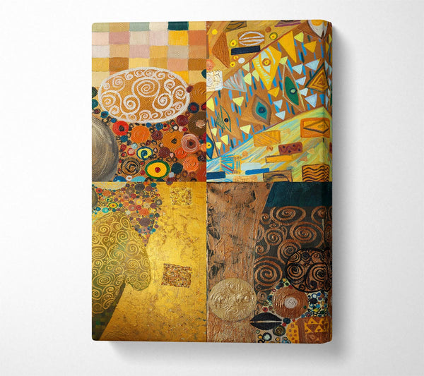 Picture of Klimt Golden Rules Canvas Print Wall Art