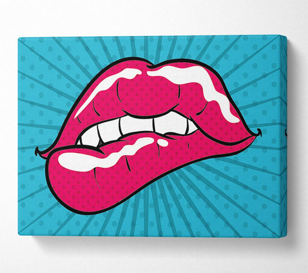 Picture of Pink Lips Canvas Print Wall Art