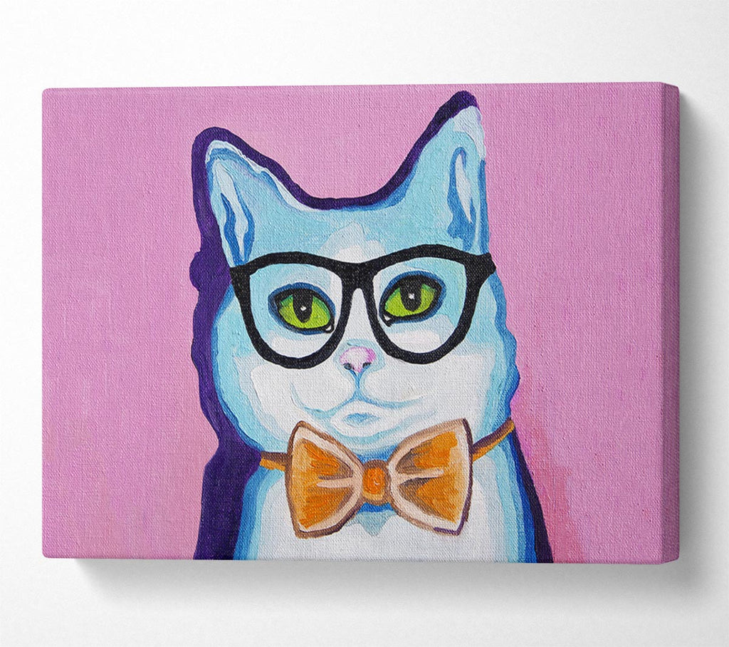 Picture of Clever Cat Canvas Print Wall Art