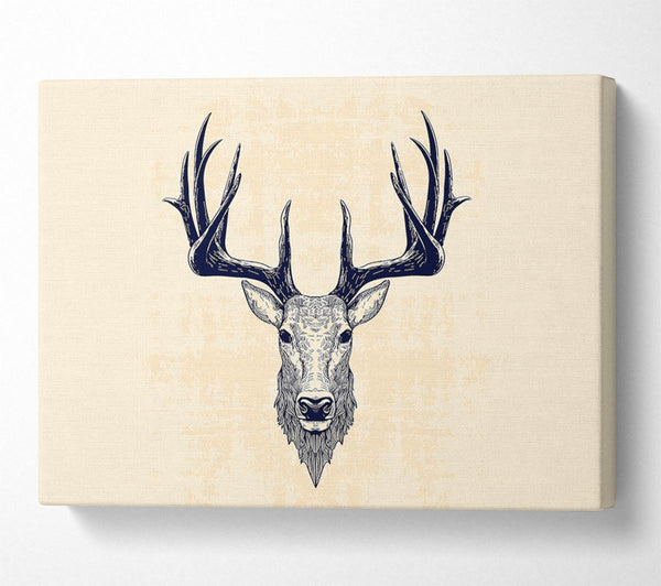 Picture of Stag Head Canvas Print Wall Art