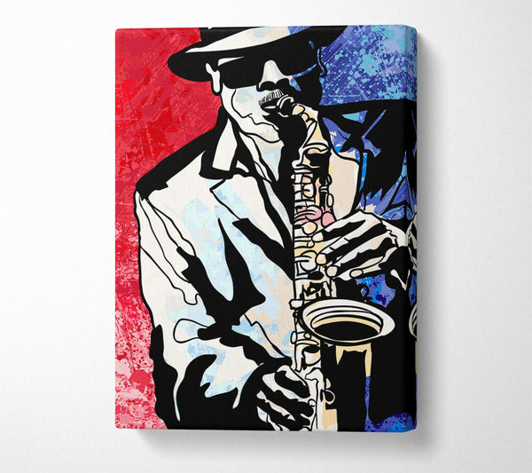 Picture of Saxaphone Blues Canvas Print Wall Art