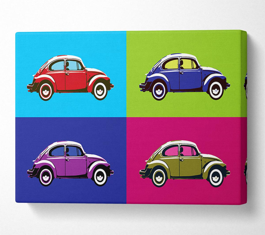 Picture of Beetle Pop Art Canvas Print Wall Art