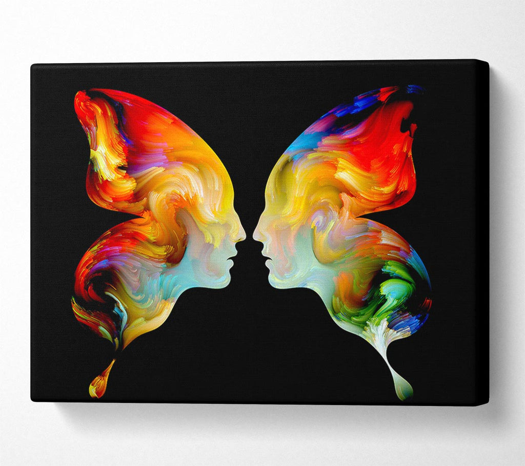 Picture of Butterfly Merge Canvas Print Wall Art