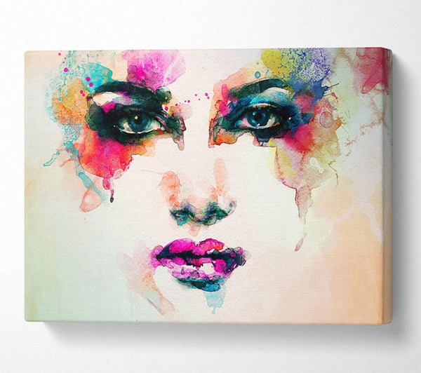 Picture of Rainbow Face Canvas Print Wall Art