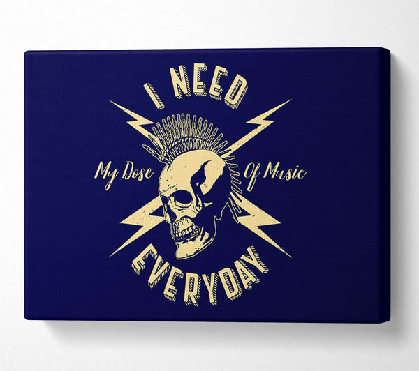 Picture of I Need My Dose Of Music Canvas Print Wall Art