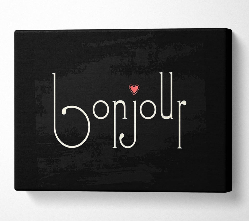Picture of Bonjour 2 Canvas Print Wall Art