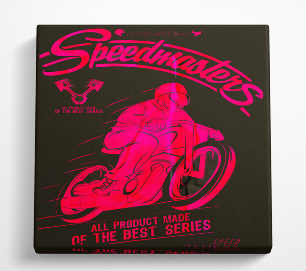 A Square Canvas Print Showing Speedmasters Square Wall Art