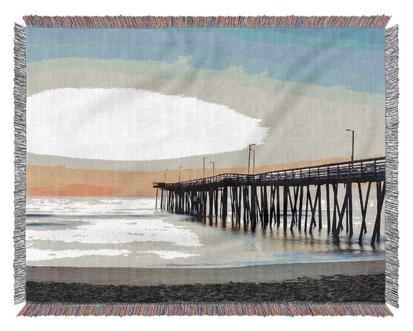 Tranquil Boardwalk Woven Blanket