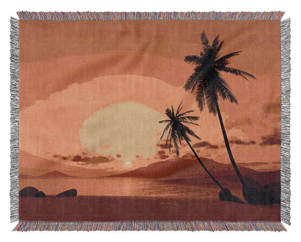 As The Sun Goes Down Woven Blanket