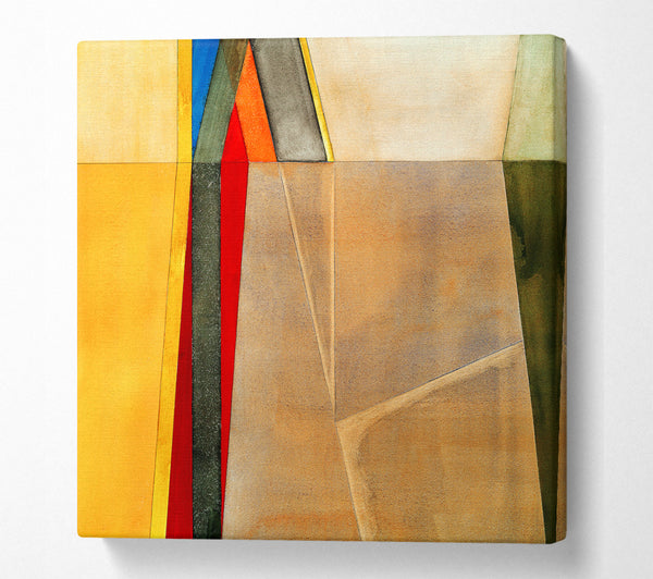 A Square Canvas Print Showing Patterns Square Wall Art