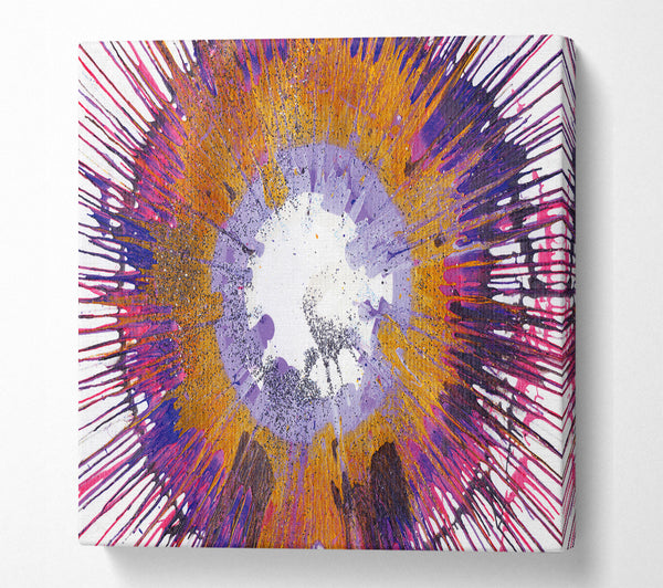 A Square Canvas Print Showing Star Expolsion 2 Square Wall Art