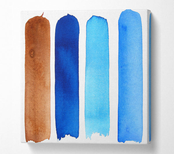 A Square Canvas Print Showing Odd One Out Square Wall Art