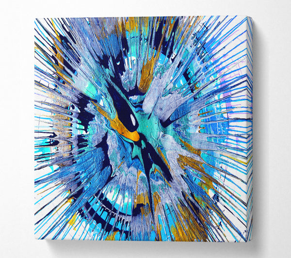 A Square Canvas Print Showing Stat Explosion 1 Square Wall Art