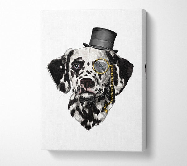 Picture of Clever Dalmation Dog Canvas Print Wall Art
