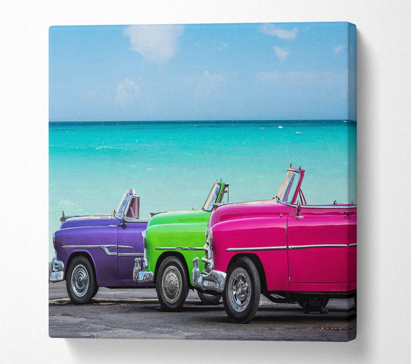 A Square Canvas Print Showing American Classic 11 Square Wall Art