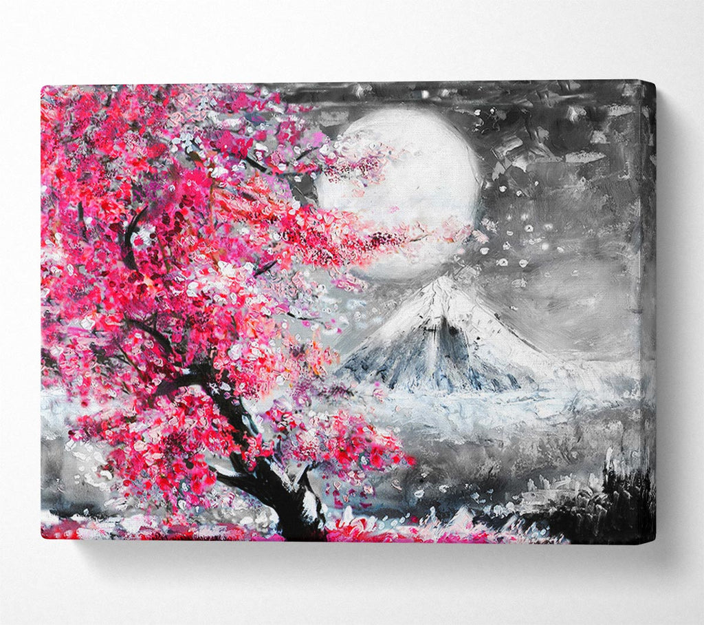 Picture of Winter Mountain Tree Canvas Print Wall Art