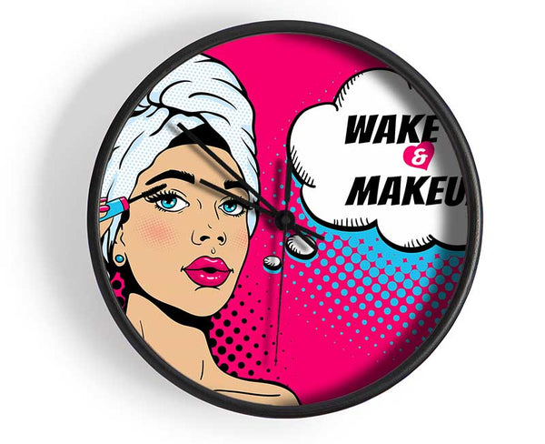 Wake Up And Make Up Kids Clock - Wallart-Direct UK