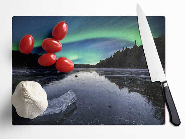 Northern Light Ice Waters Glass Chopping Board
