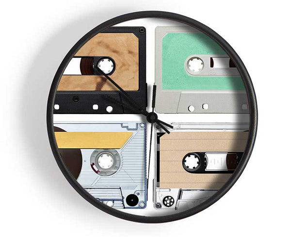 Retro Music Tapes Clock - Wallart-Direct UK