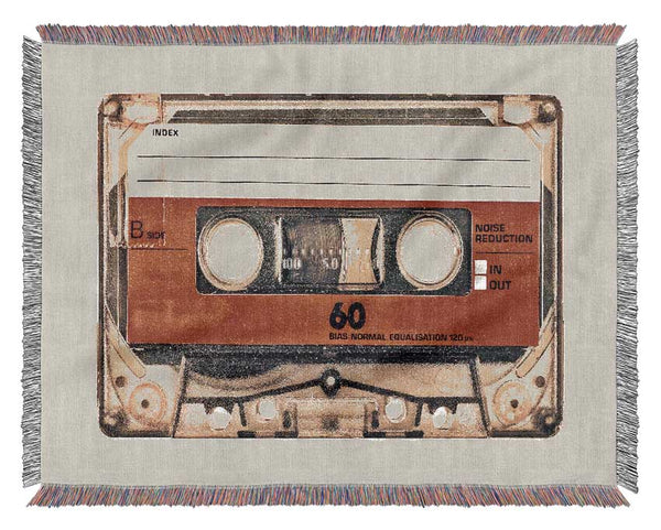 Retro Cassette Tape Woven Blanket