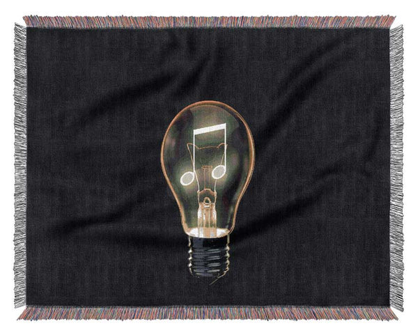Musical Light Bulb Woven Blanket