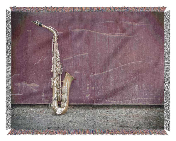 Saxophone Woven Blanket
