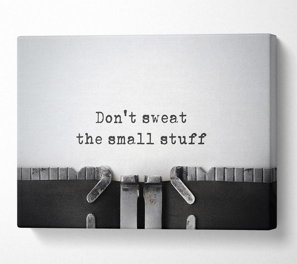 Picture of Don't Sweat The Small Stuff Canvas Print Wall Art