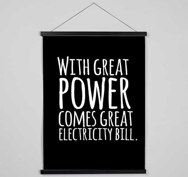 With Great Power Hanging Poster - Wallart-Direct UK