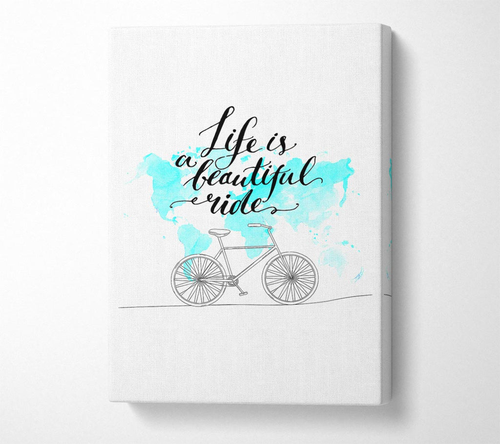 Picture of Life Is A Beautiful Ride Canvas Print Wall Art