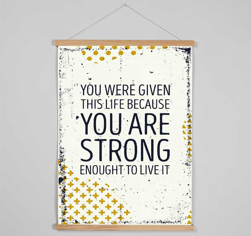 You Are Strong Hanging Poster - Wallart-Direct UK